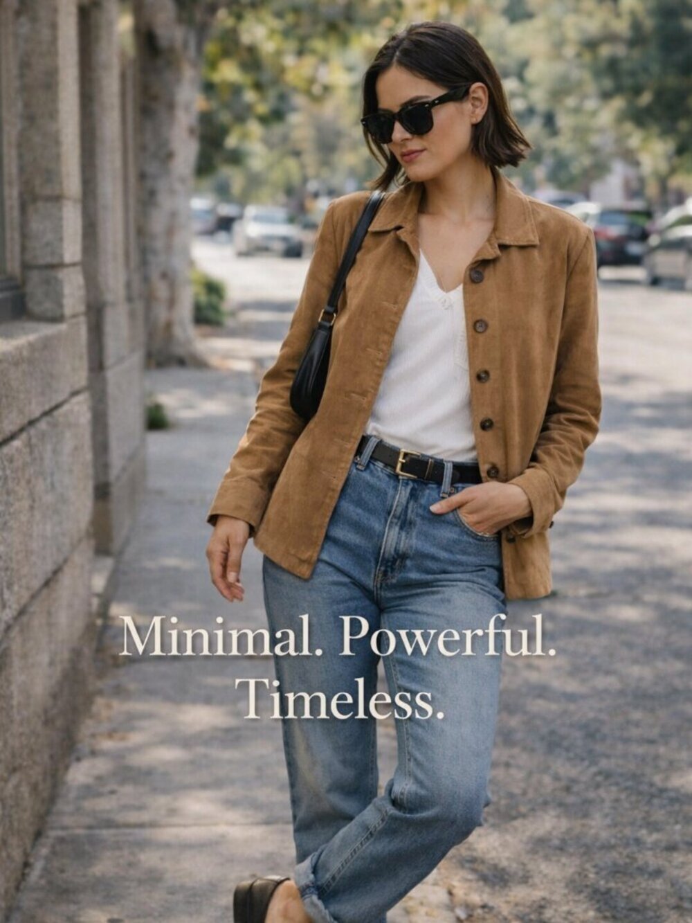 Old Money Minimalist Brown Blazer Petite Structured Vintage